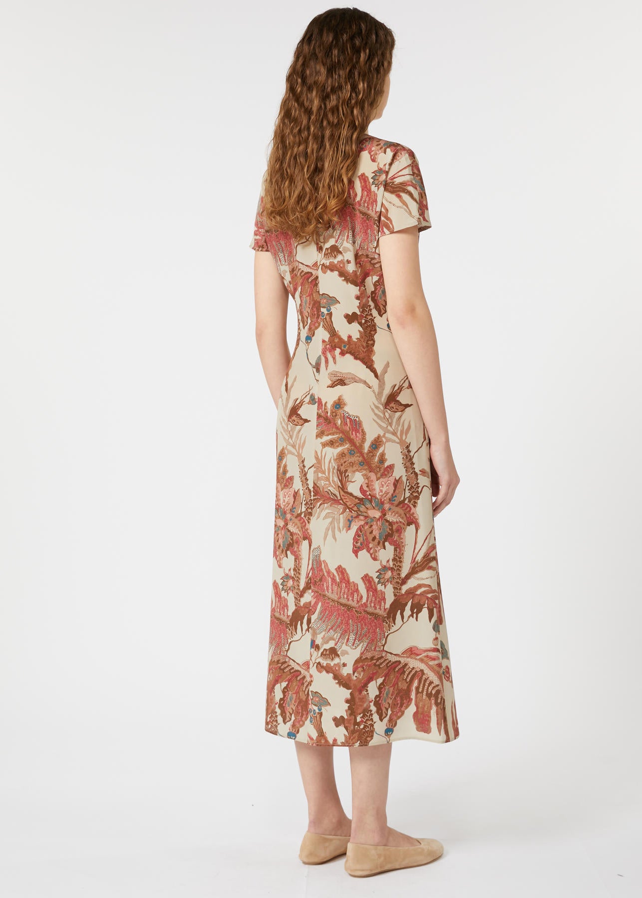CREPE DE CHINE PURA SETA ST. VARI DISEGNI - AQUILA