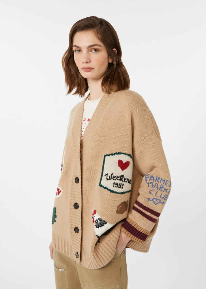 CARDIGAN IN LANA - BELGIO