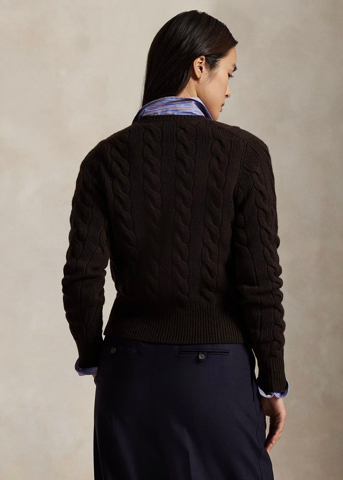 CARDIGAN A TRECCE IN LANA E CASHMERE - 211972104