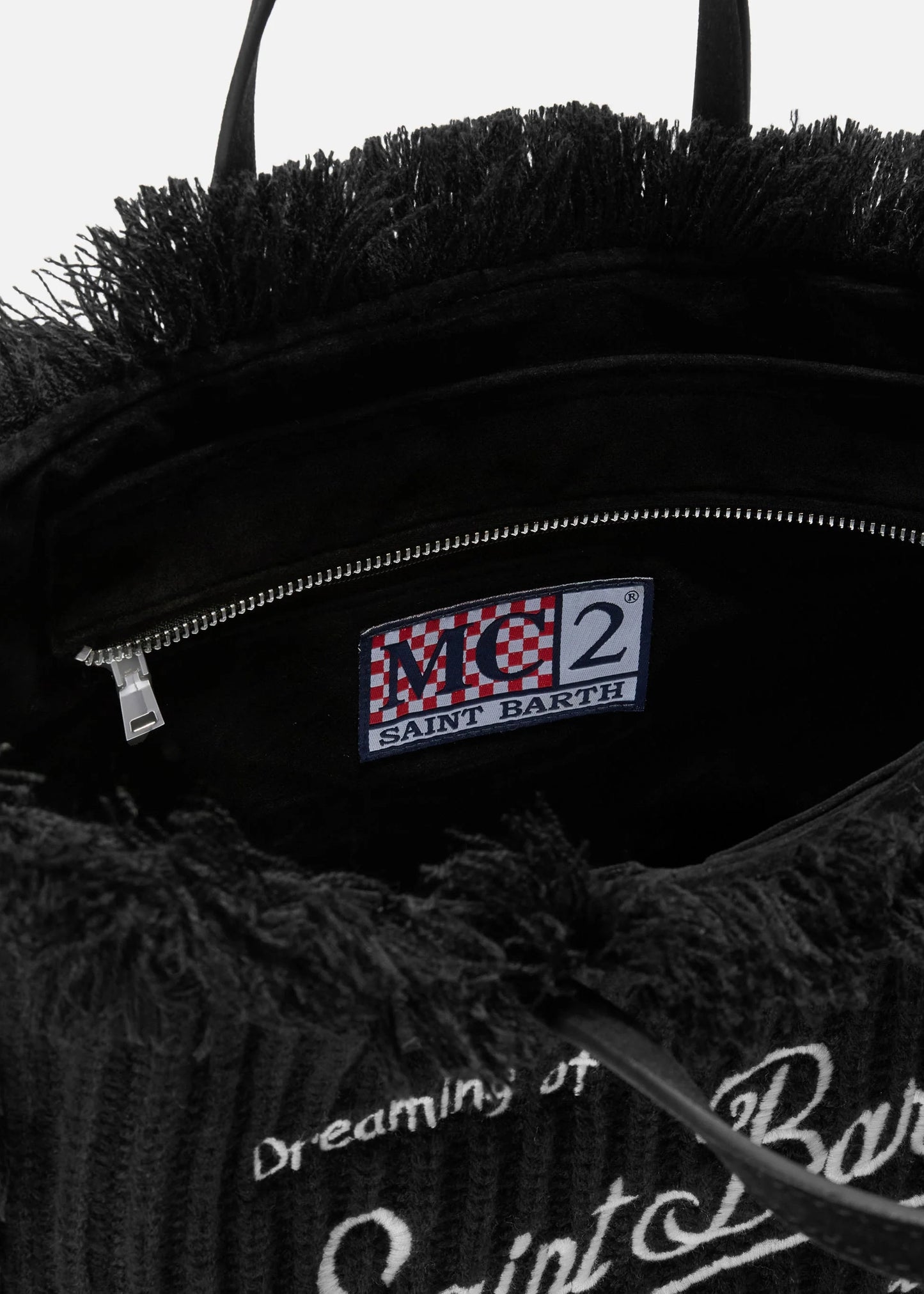 BORSA A MANO COLETTE WOOL RIB A TRECCE EFFETTO LANA IN NERO - COL0039 00207I