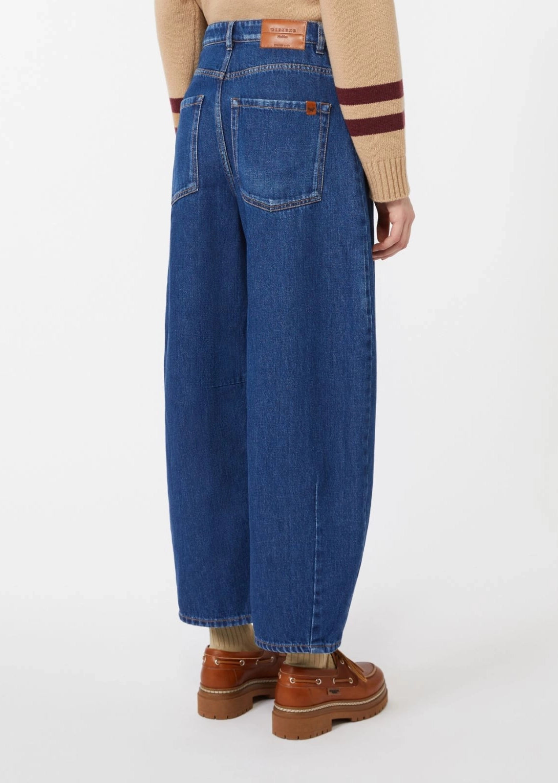 JEANS BARREL LEG IN DENIM DI COTONE - DOUGLAS