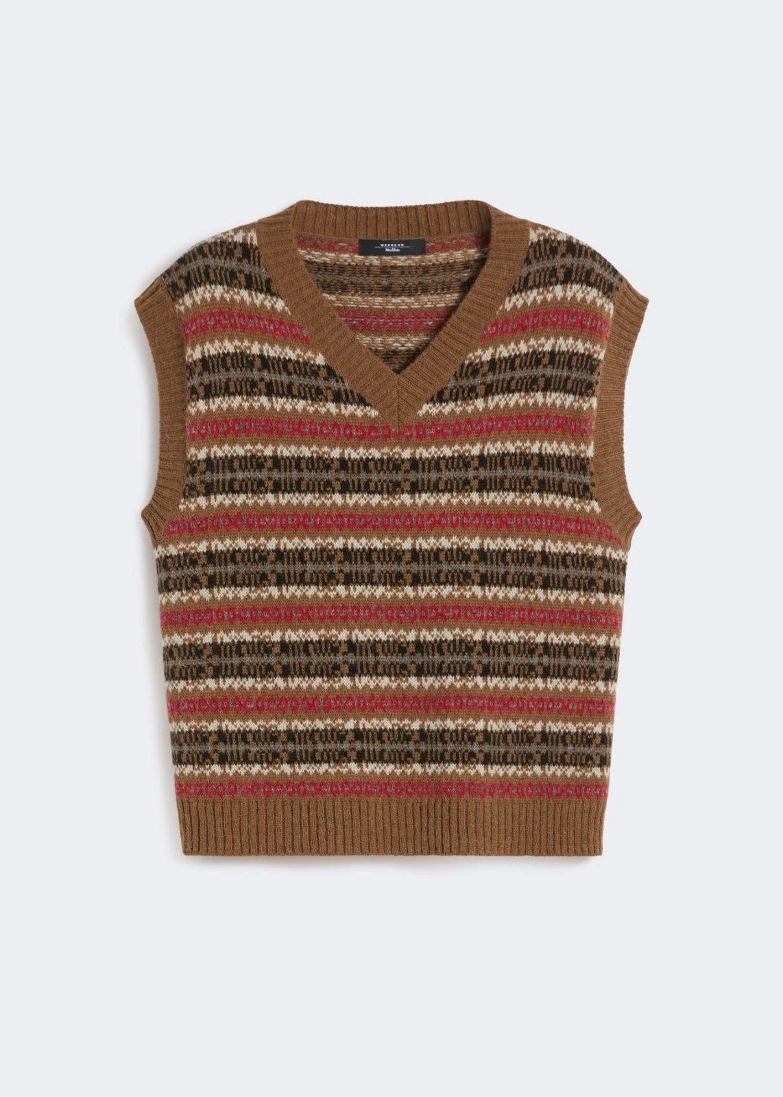 GILET IN JACQUARD DI ALPACA E LANA - FLERES