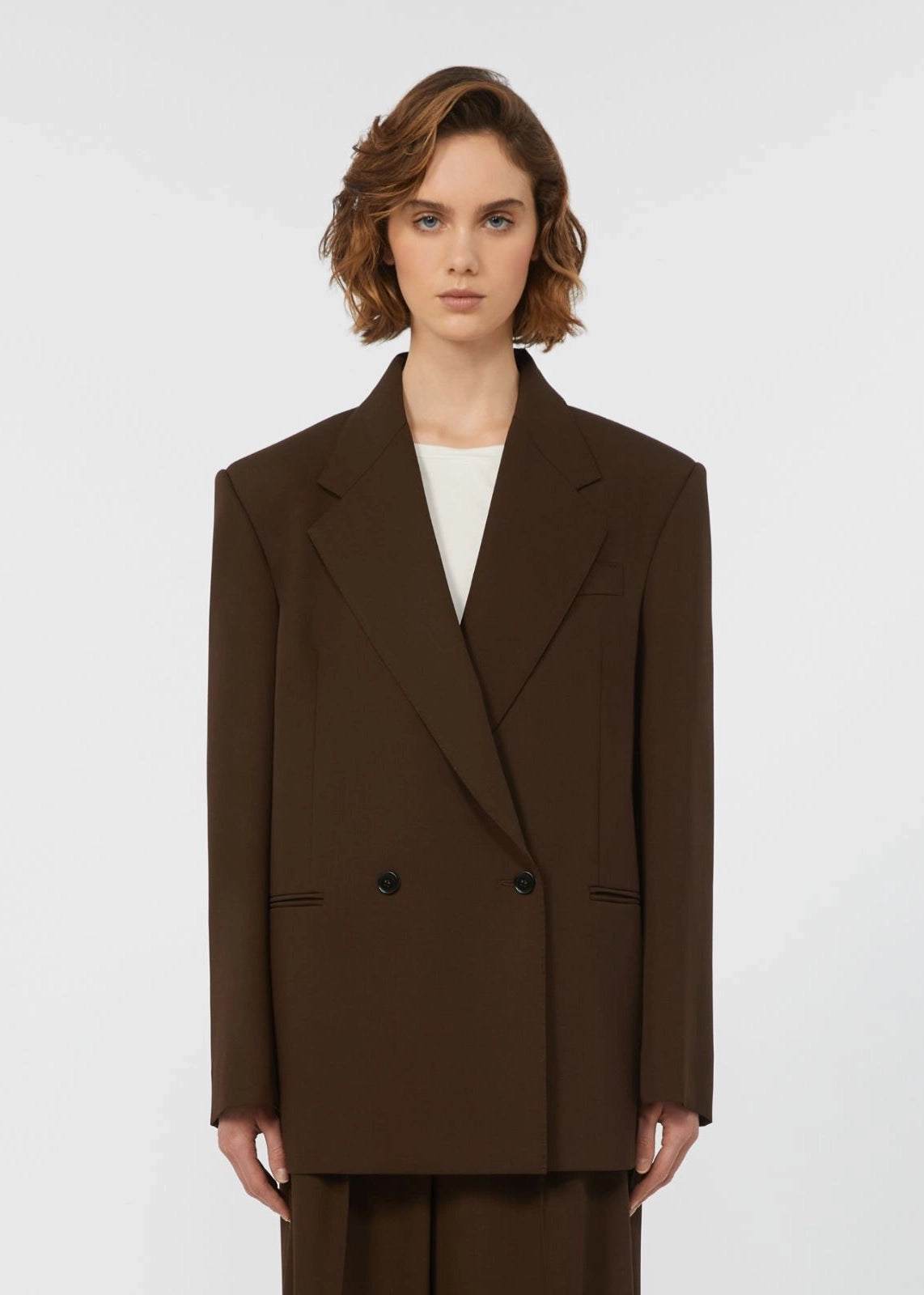 BLAZER IN LEVANTINA DI LANA - GINSENG