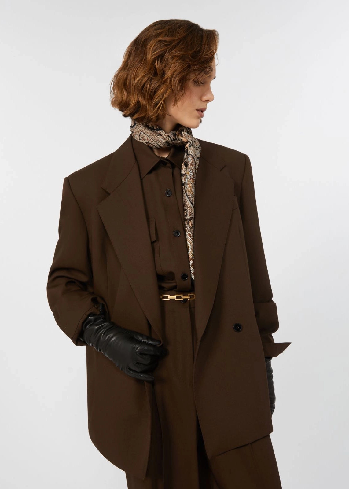BLAZER IN LEVANTINA DI LANA - GINSENG