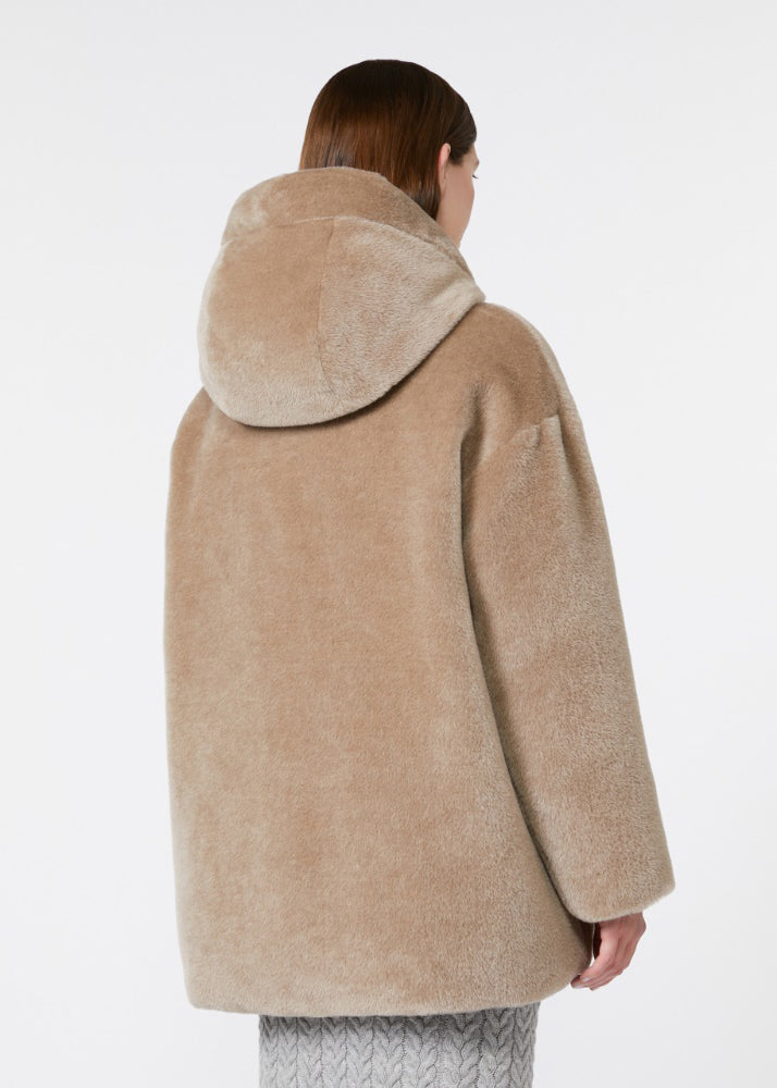 GIACCA IMBOTTITA REVERSIBILE IN ALPACA E LANA - OLIVIA