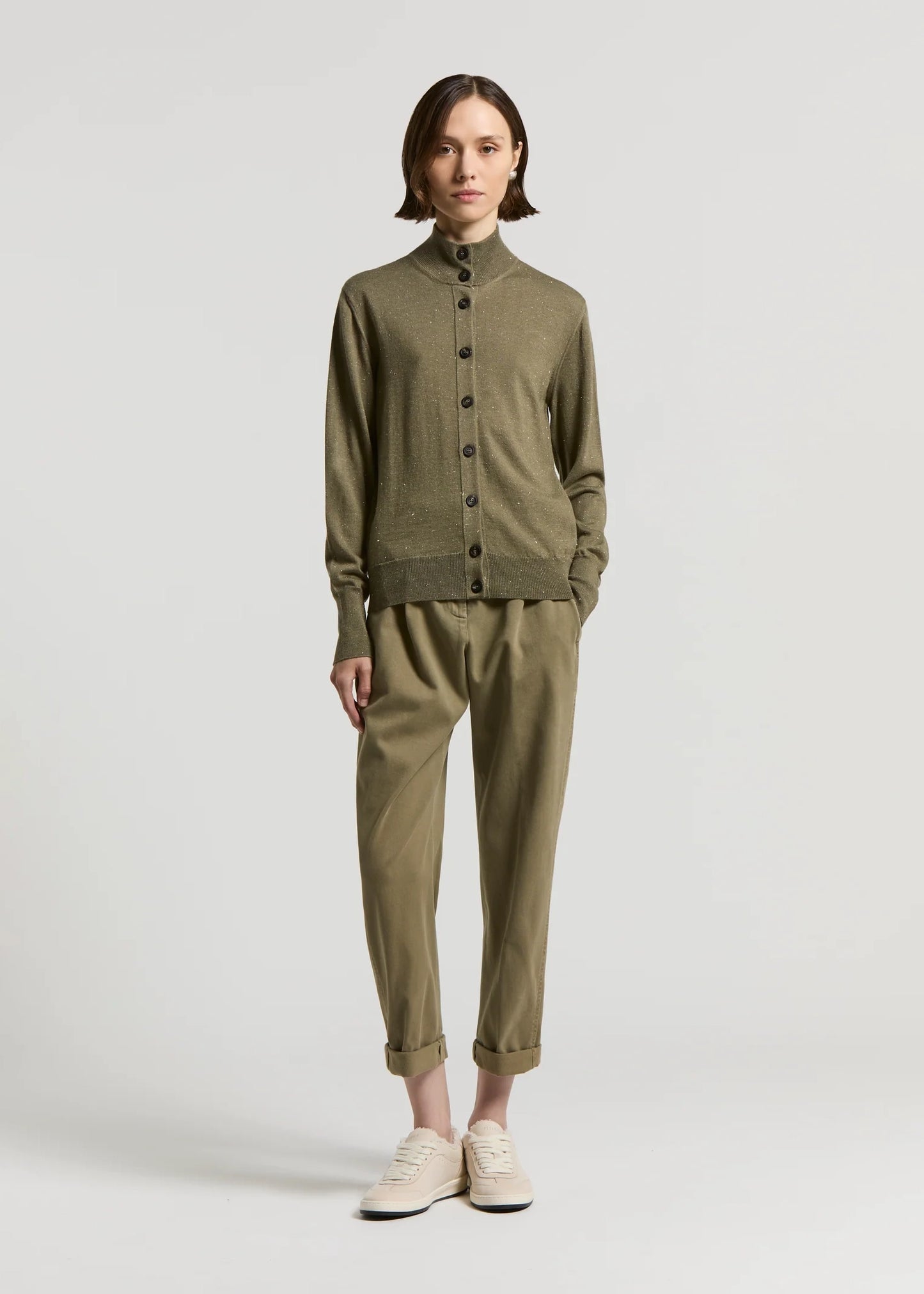 PANTALONE IN GABARDINA DI COTONE SOFT STRETCH - P04610T3-02487