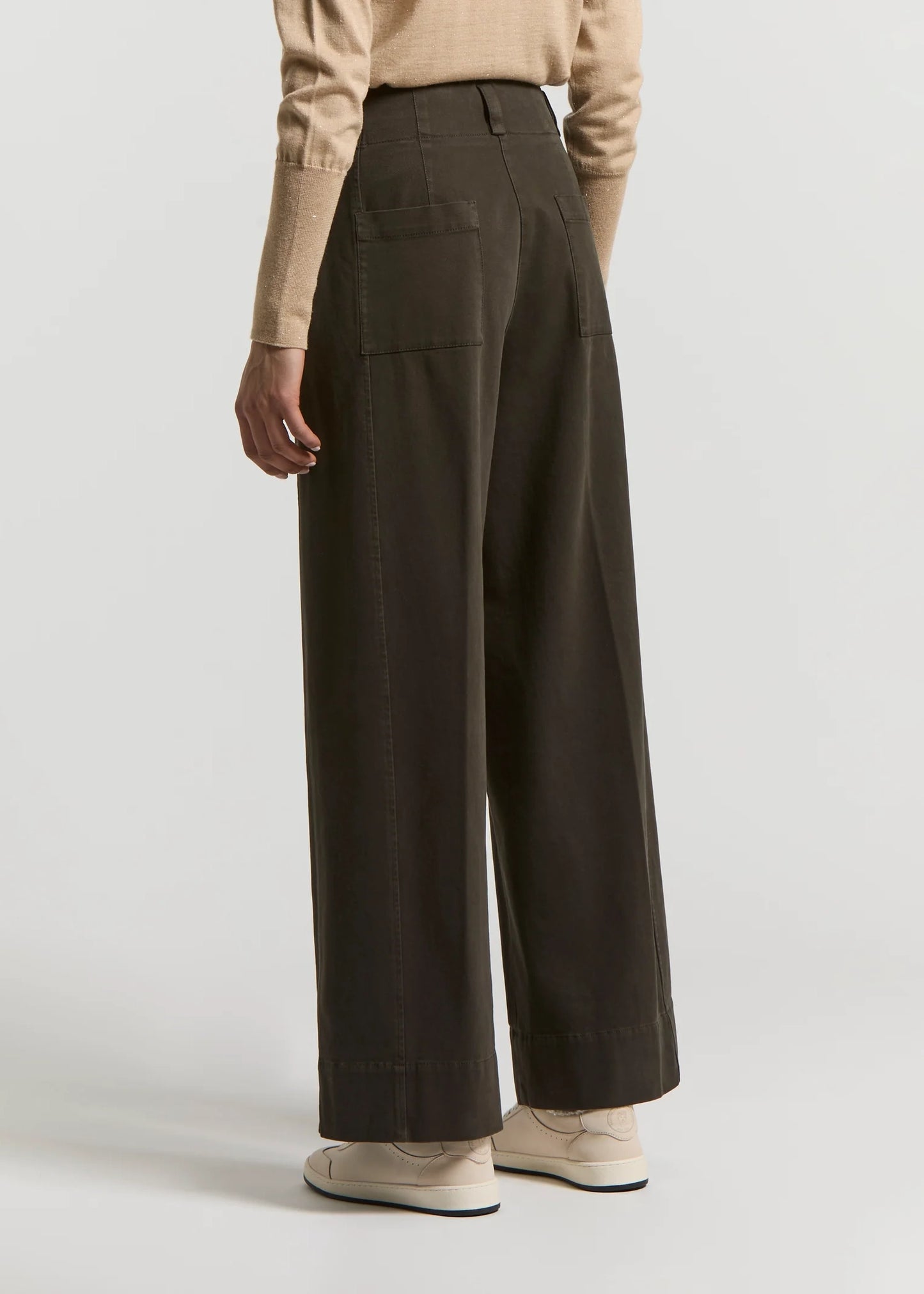 PANTALONE IN GABARDINA DI COTONE SOFT STRETCH - P04699T3-02487
