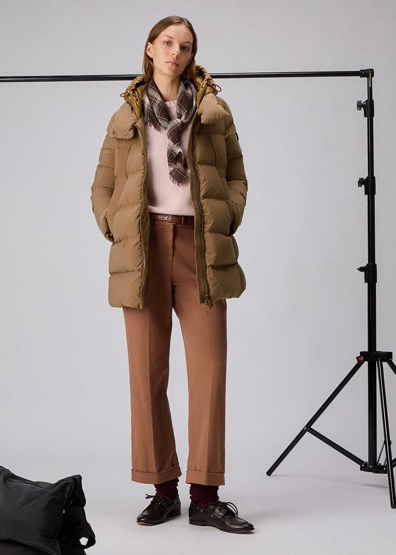 PIUMINO CON CAPPUCCIO IN CONTRASTO MATERIALE - UNIX ML BMAT PED4838