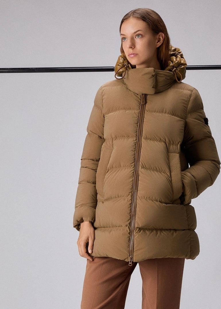 PIUMINO CON CAPPUCCIO IN CONTRASTO MATERIALE - UNIX ML BMAT PED4838