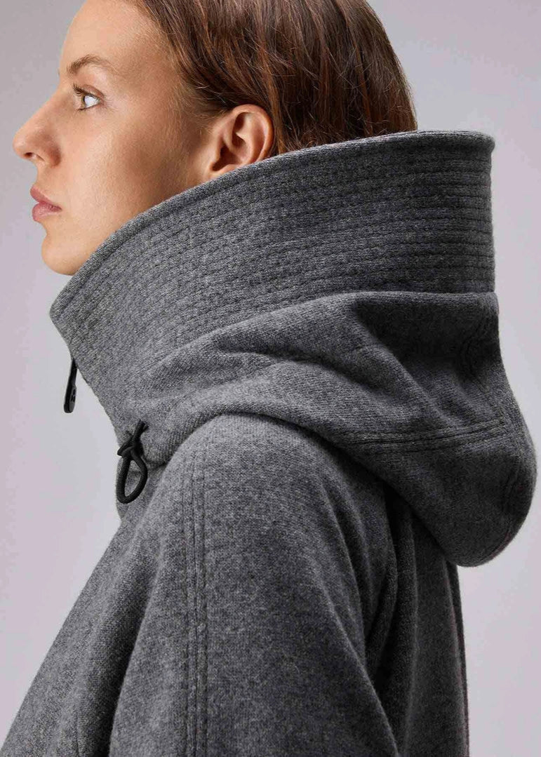GIACCA IN MISTO LANA CON CAPPUCCIO - OLAFUR SAC 01 PED5416