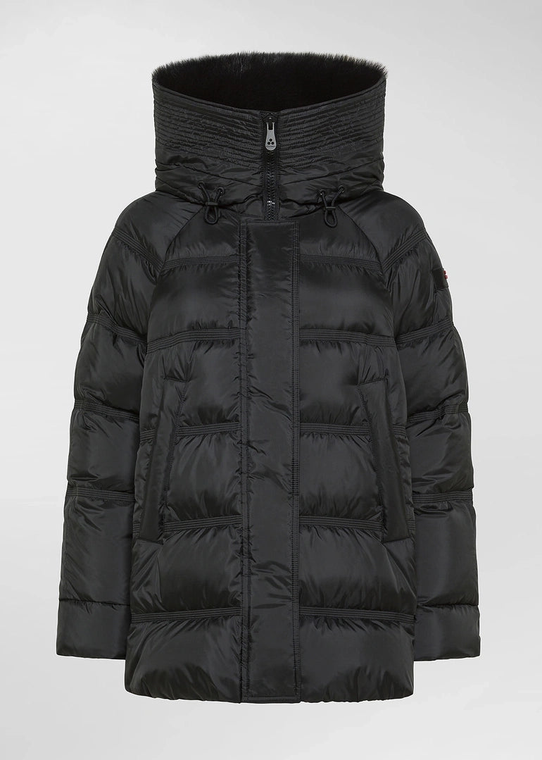 PUFFER GIACCA CON BORDO IN PELLICCIA - TAKAN MQN 04 FUR PED5439