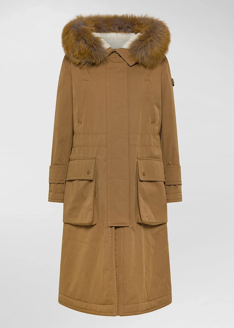 MAXI PARKA CON PELLICCIA DI VOLPE - KILTY CNL FUR PED5453
