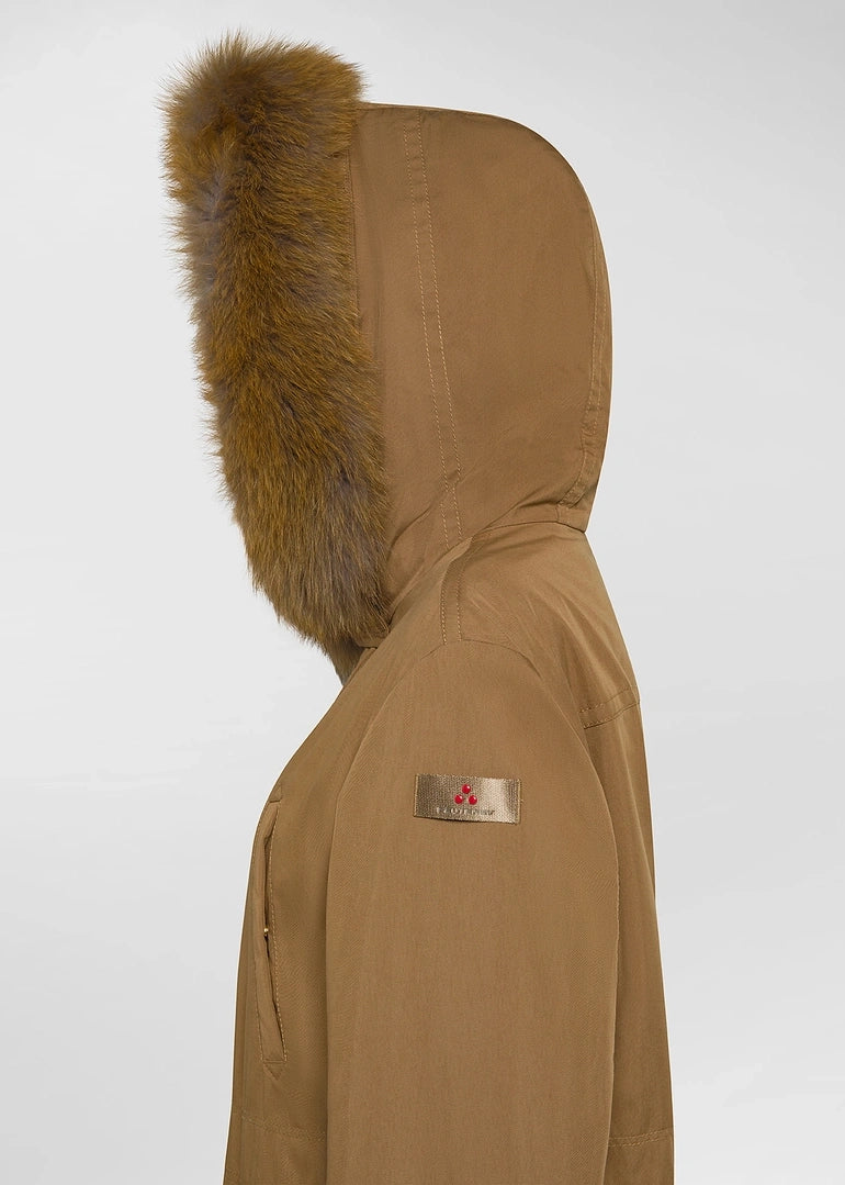 MAXI PARKA CON PELLICCIA DI VOLPE - KILTY CNL FUR PED5453