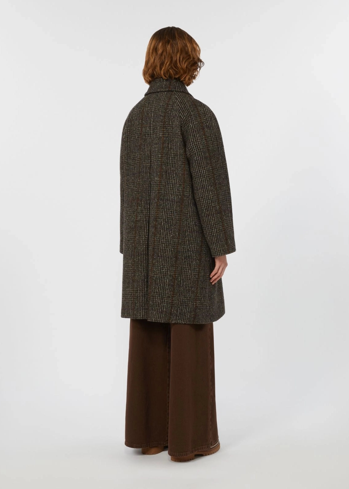 CAPPOTTO MIDI IN LANA PRINCIPE DI GALLES - PITONE