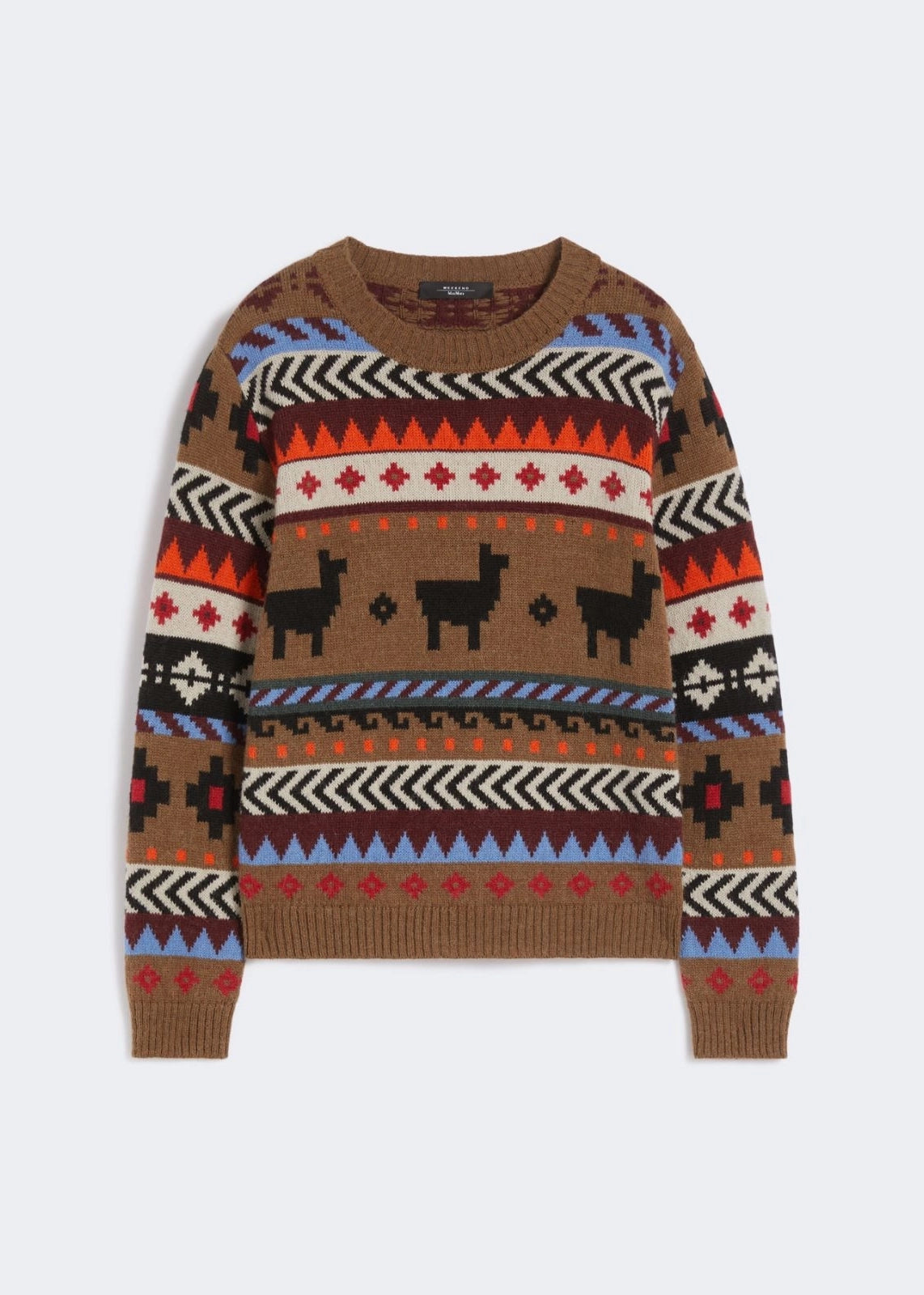 MAGLIA IN JACQUARD DI ALPACA E LANA - QUIRITE