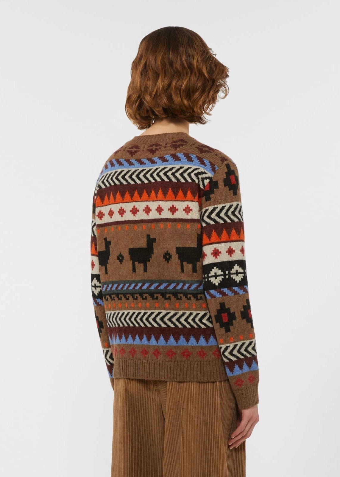 MAGLIA IN JACQUARD DI ALPACA E LANA - QUIRITE