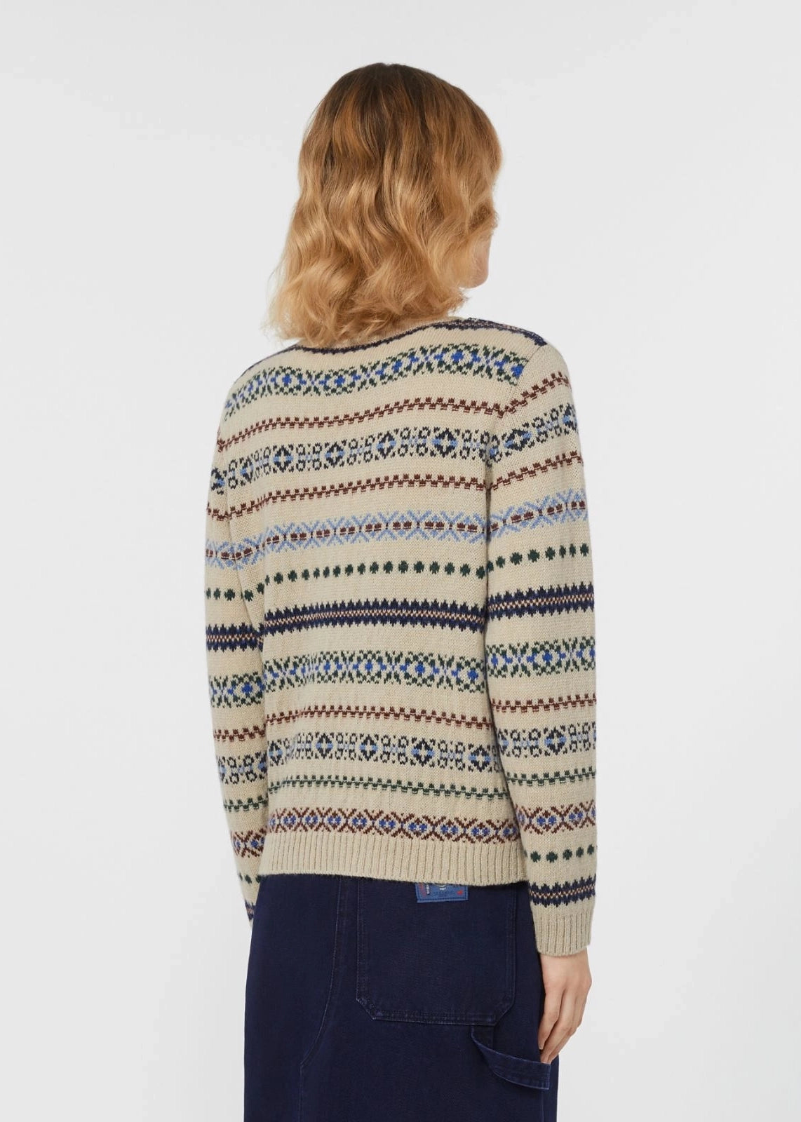 MAGLIA IN JACQUARD DI ALPACA E LANA - QUIRITE