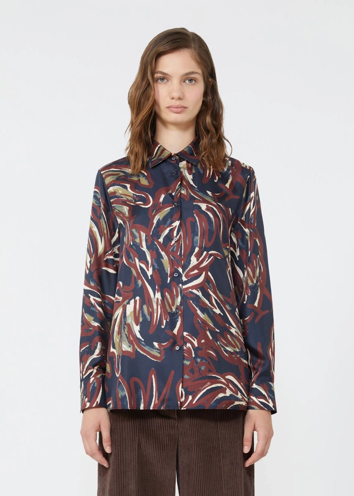 CAMICIA IN TWILL STAMPATO - RIVE