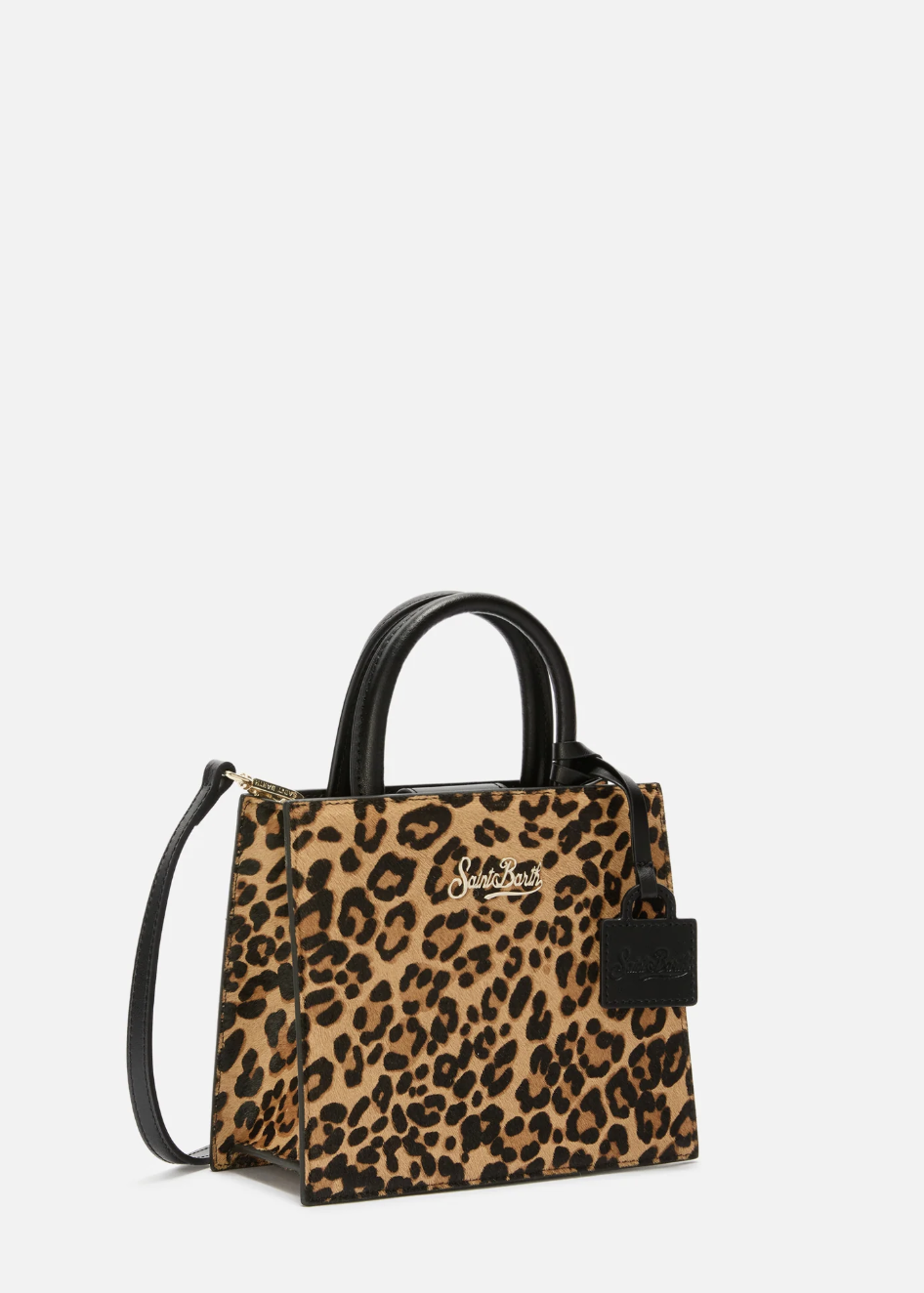 SHOP BAG MINI IN CAVALLINO CON STAMPA ANIMALIER - SHBM0002
