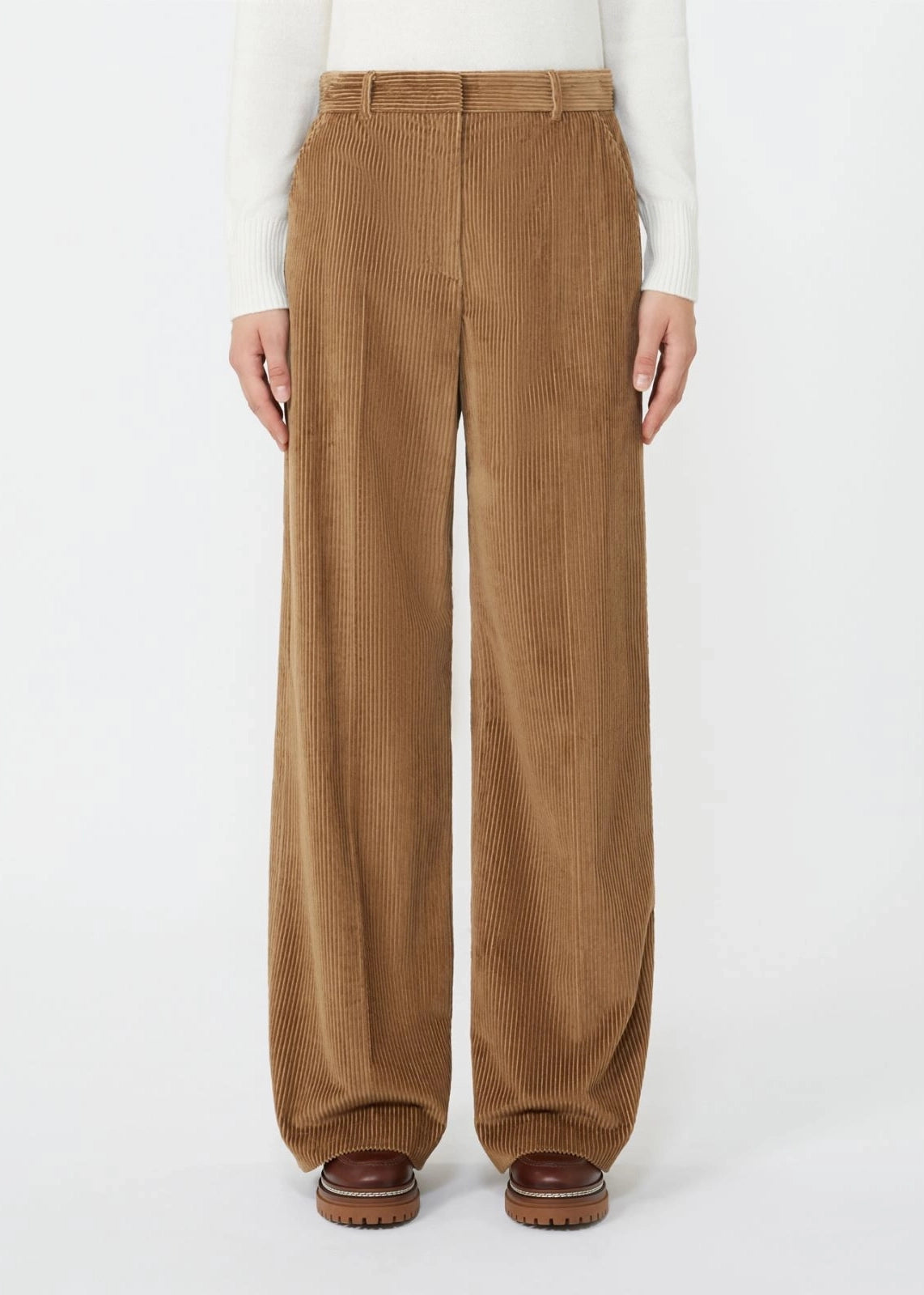 PANTALONE AMPIO IN VELLUTO A COSTE - TANIA