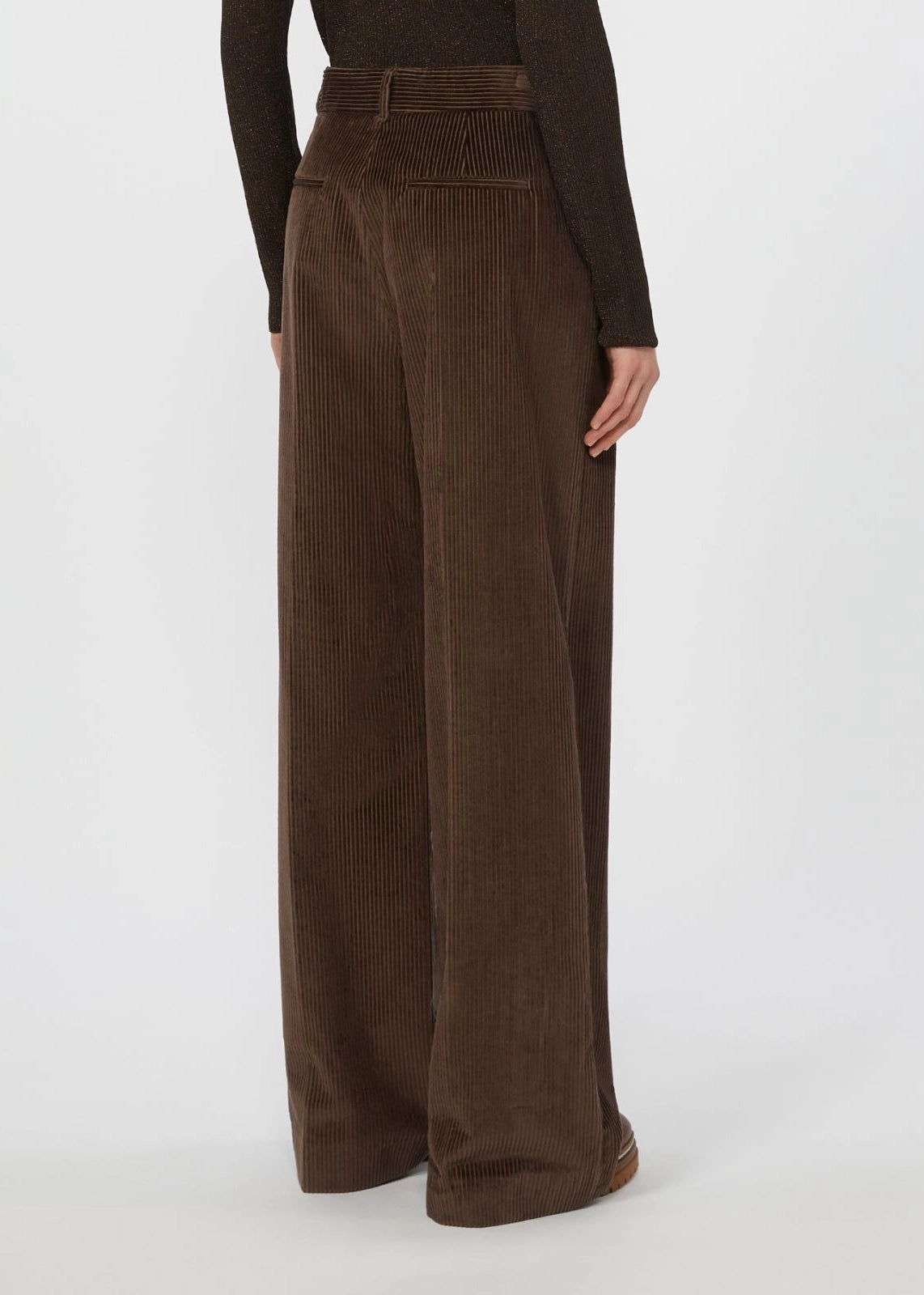 PANTALONE AMPIO IN VELLUTO A COSTE - TANIA