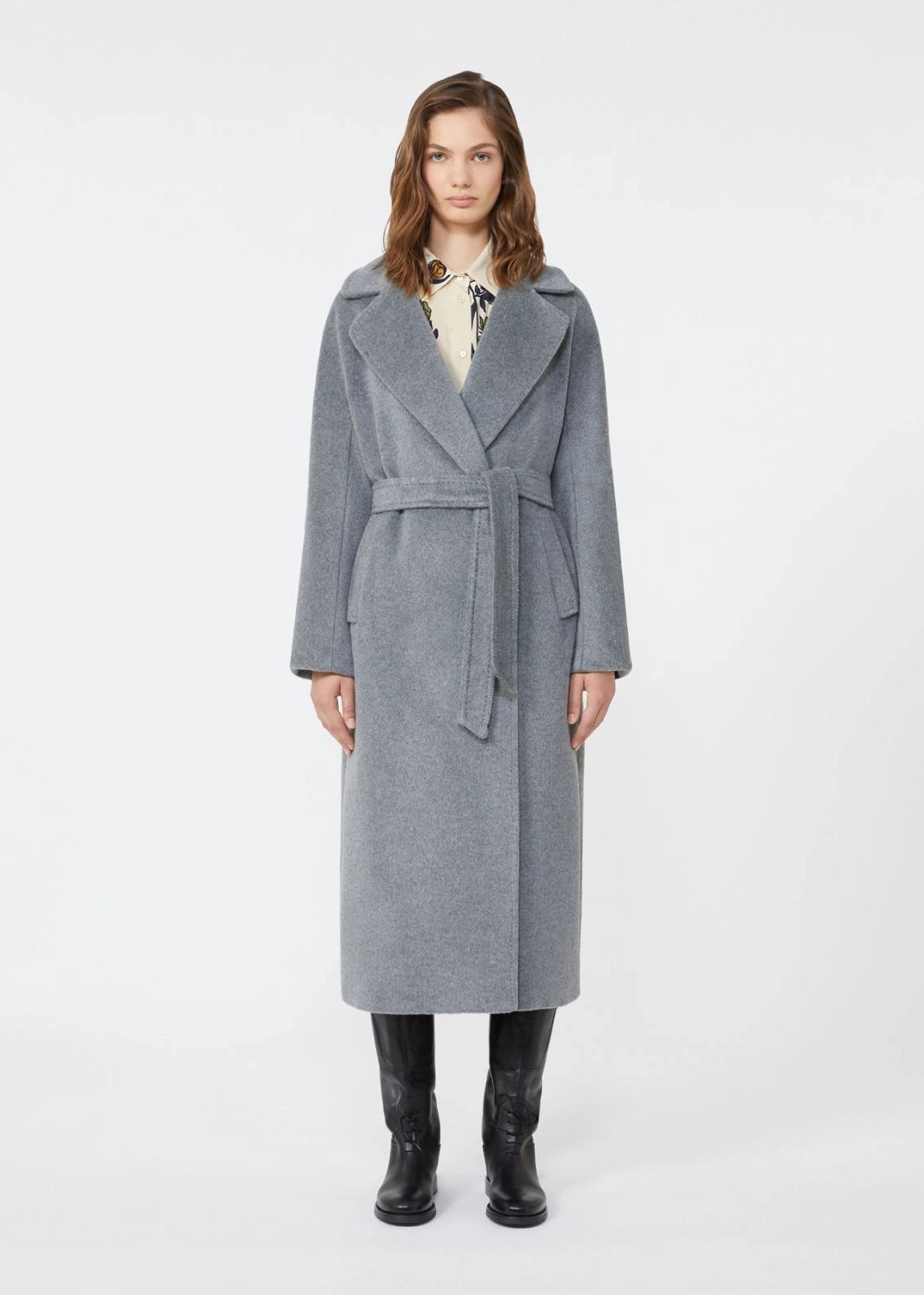 CAPPOTTO LUNGO IN LANA E ALPACA - TEMPERA