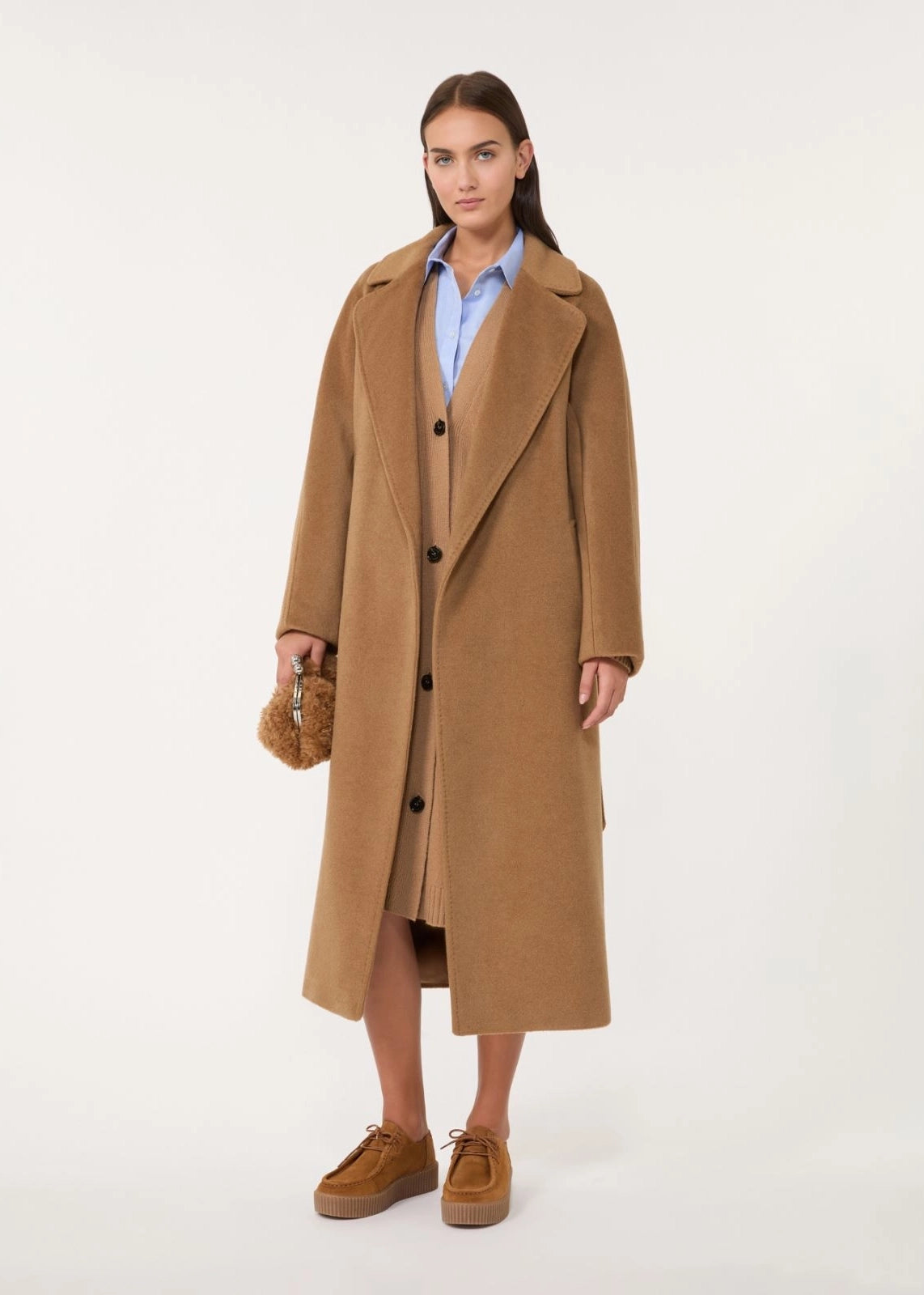 CAPPOTTO LUNGO IN LANA E ALPACA - TEMPERA