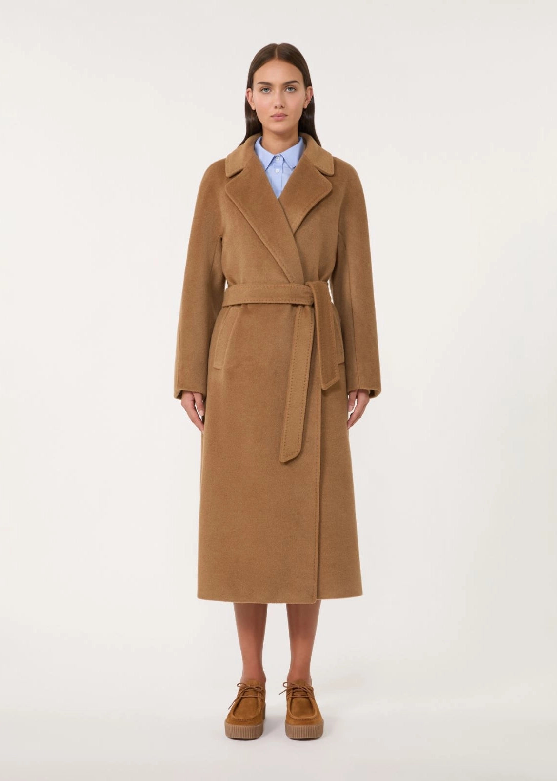 CAPPOTTO LUNGO IN LANA E ALPACA - TEMPERA