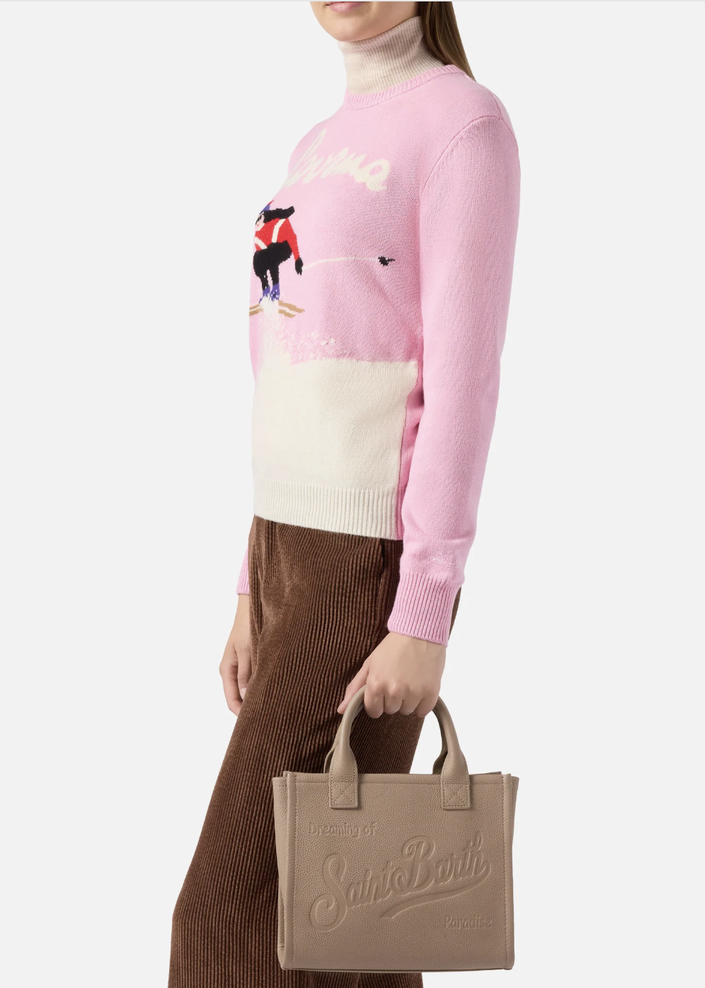 BORSA A SPALLA VANITY BAG MIDI IN PELLE MARTELLATA- VANMD001