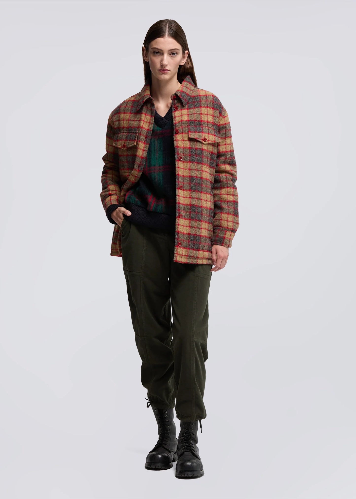 PANTALONE IN FUSTAGNO STRETCH - 0106G549