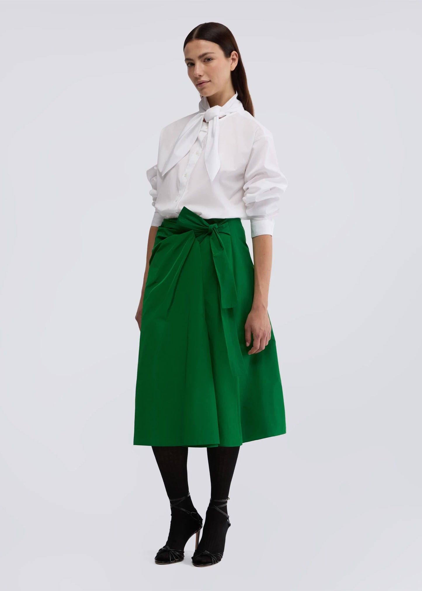 CAMICIA CON COLLO ANNODABILE - 5436C118