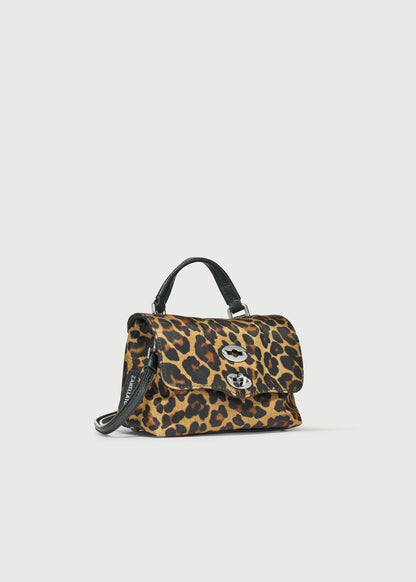 BORSA - POSTINA® BABY IN TESSUTO NYLON BLACK ZOO