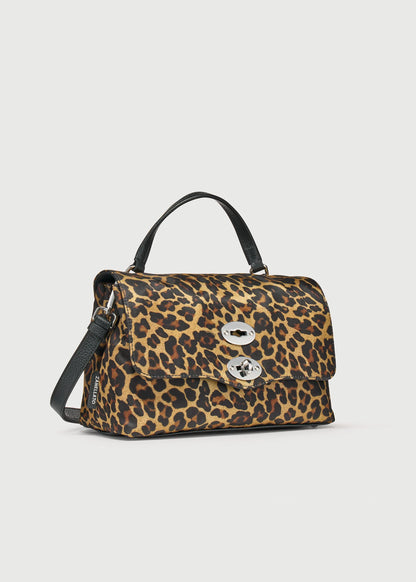 BORSA - POSTINA® SMALL IN TESSUTO NYLON BLACK ZOO