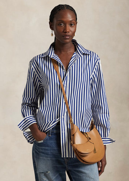 CAMICIA IN COTONE A RIGHE OVERSIZE-FIT - 211910743