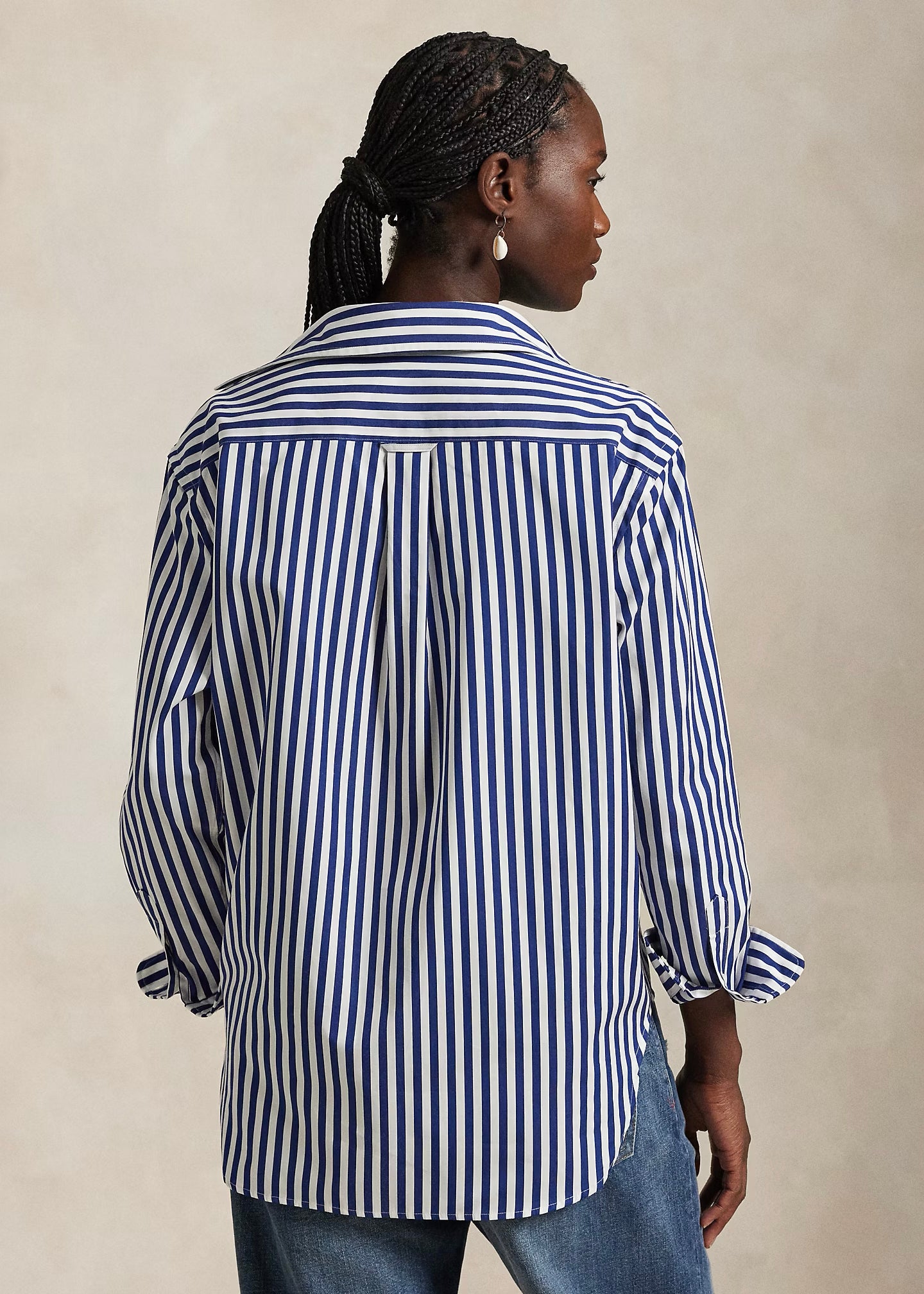 CAMICIA IN COTONE A RIGHE OVERSIZE-FIT - 211910743
