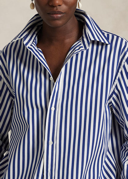 CAMICIA IN COTONE A RIGHE OVERSIZE-FIT - 211910743