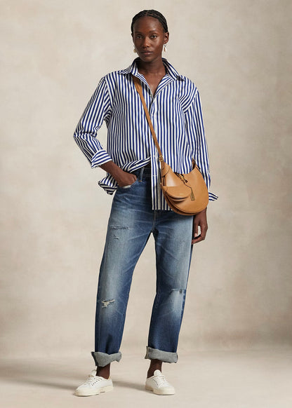 CAMICIA IN COTONE A RIGHE OVERSIZE-FIT - 211910743