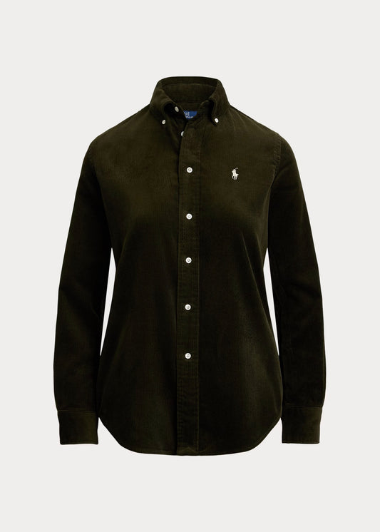 CAMICIA IN VELLUTO STRETCH SLIM-FIT - 211971526