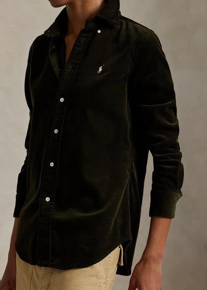 CAMICIA IN VELLUTO STRETCH SLIM-FIT - 211971526