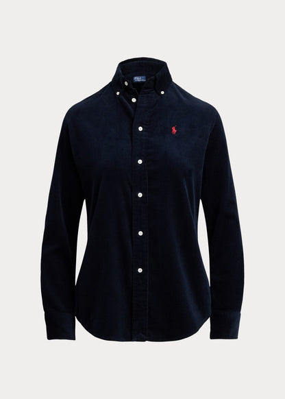 CAMICIA IN VELLUTO STRETCH SLIM-FIT - 211971526