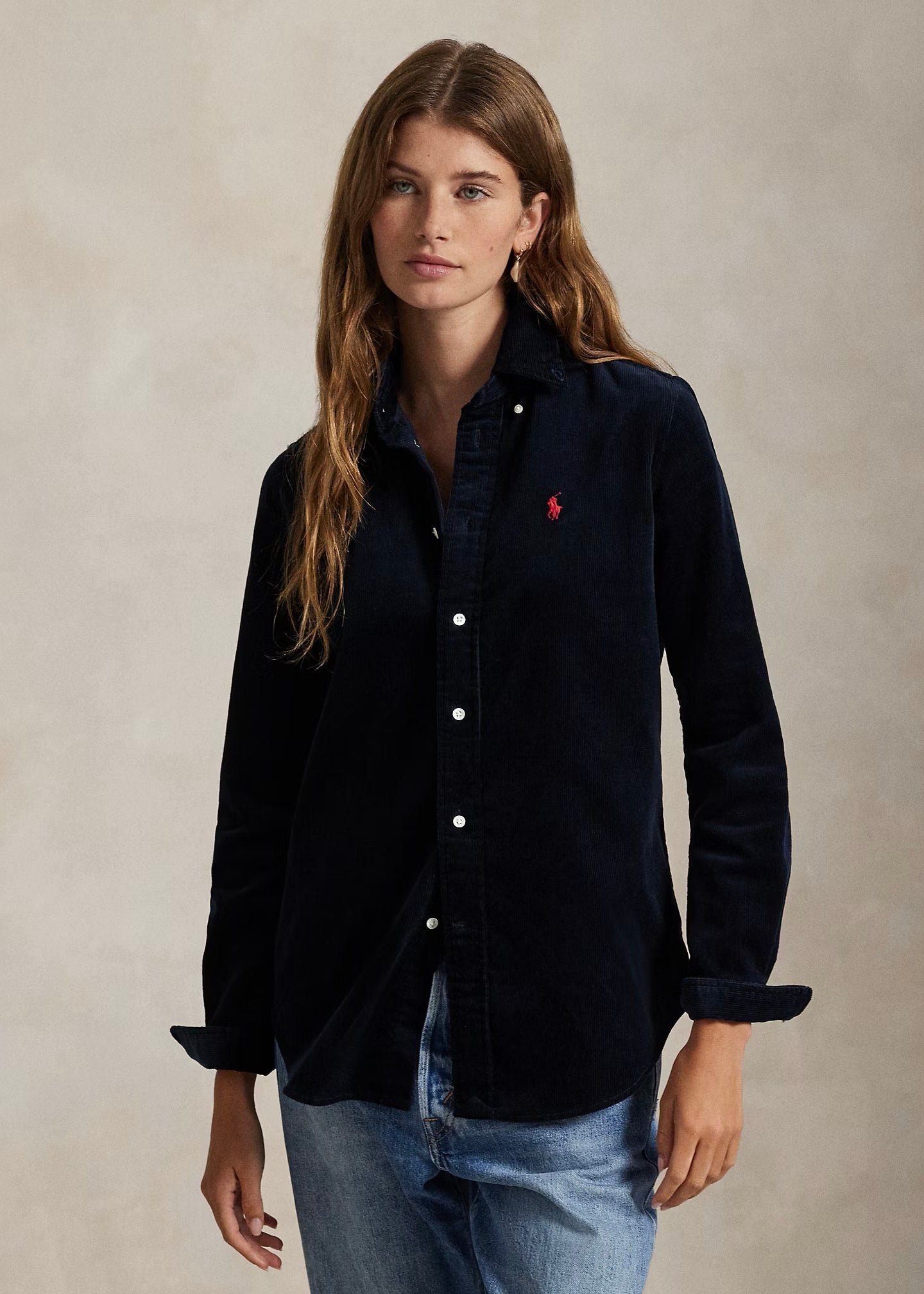 CAMICIA IN VELLUTO STRETCH SLIM-FIT - 211971526