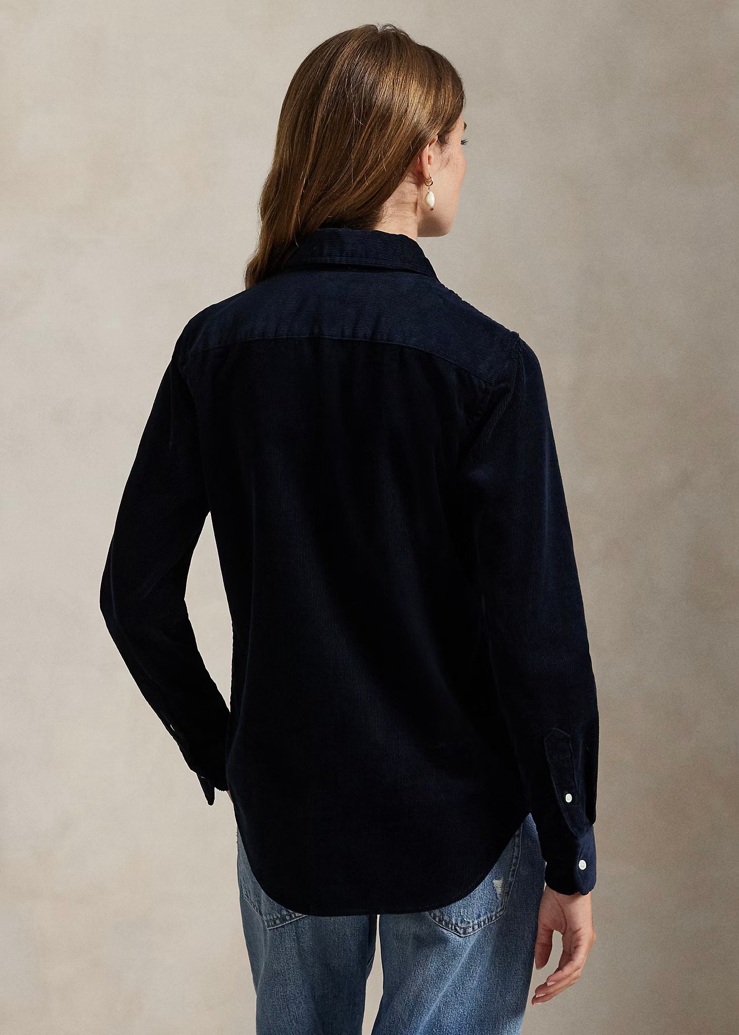 CAMICIA IN VELLUTO STRETCH SLIM-FIT - 211971526