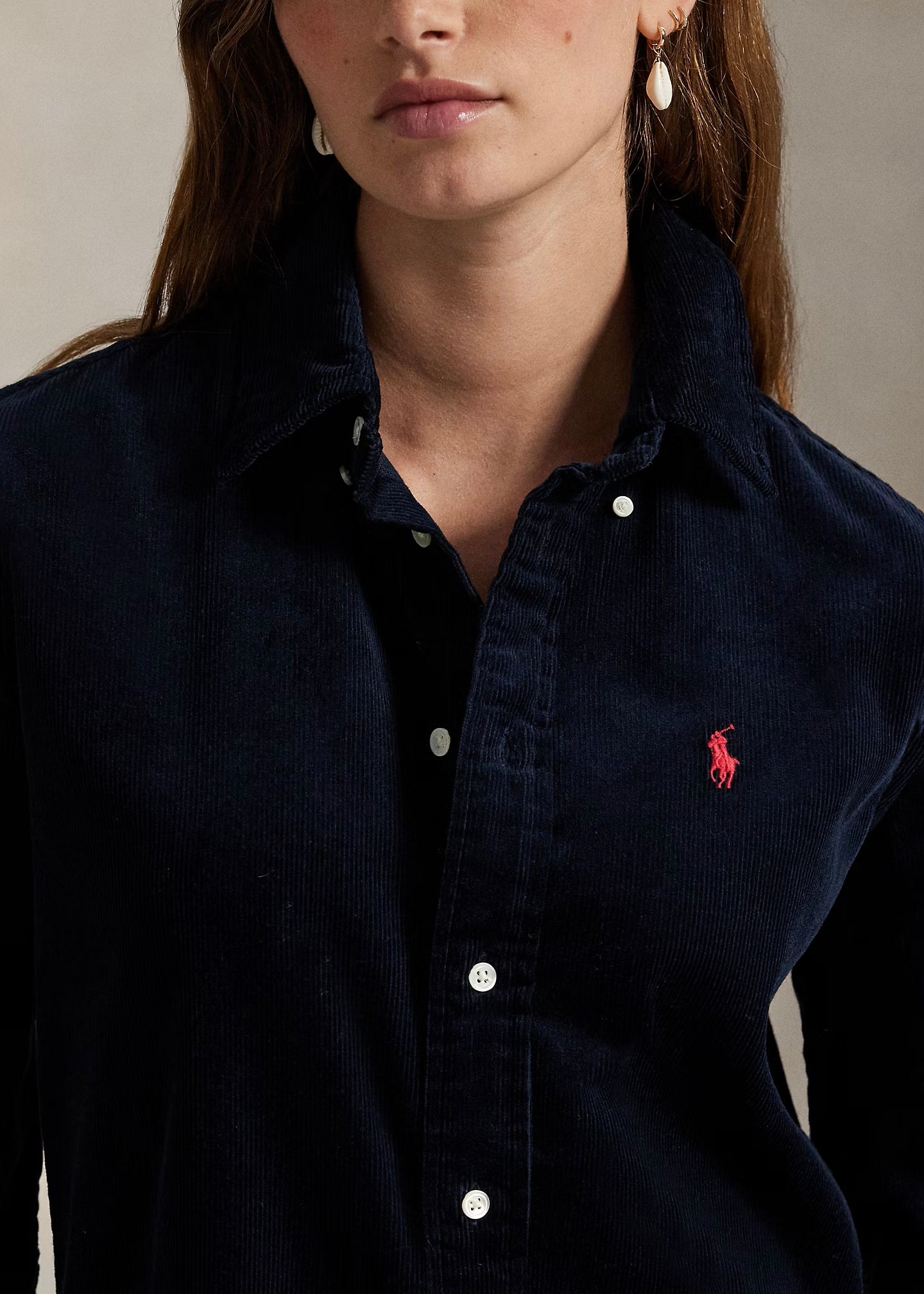CAMICIA IN VELLUTO STRETCH SLIM-FIT - 211971526