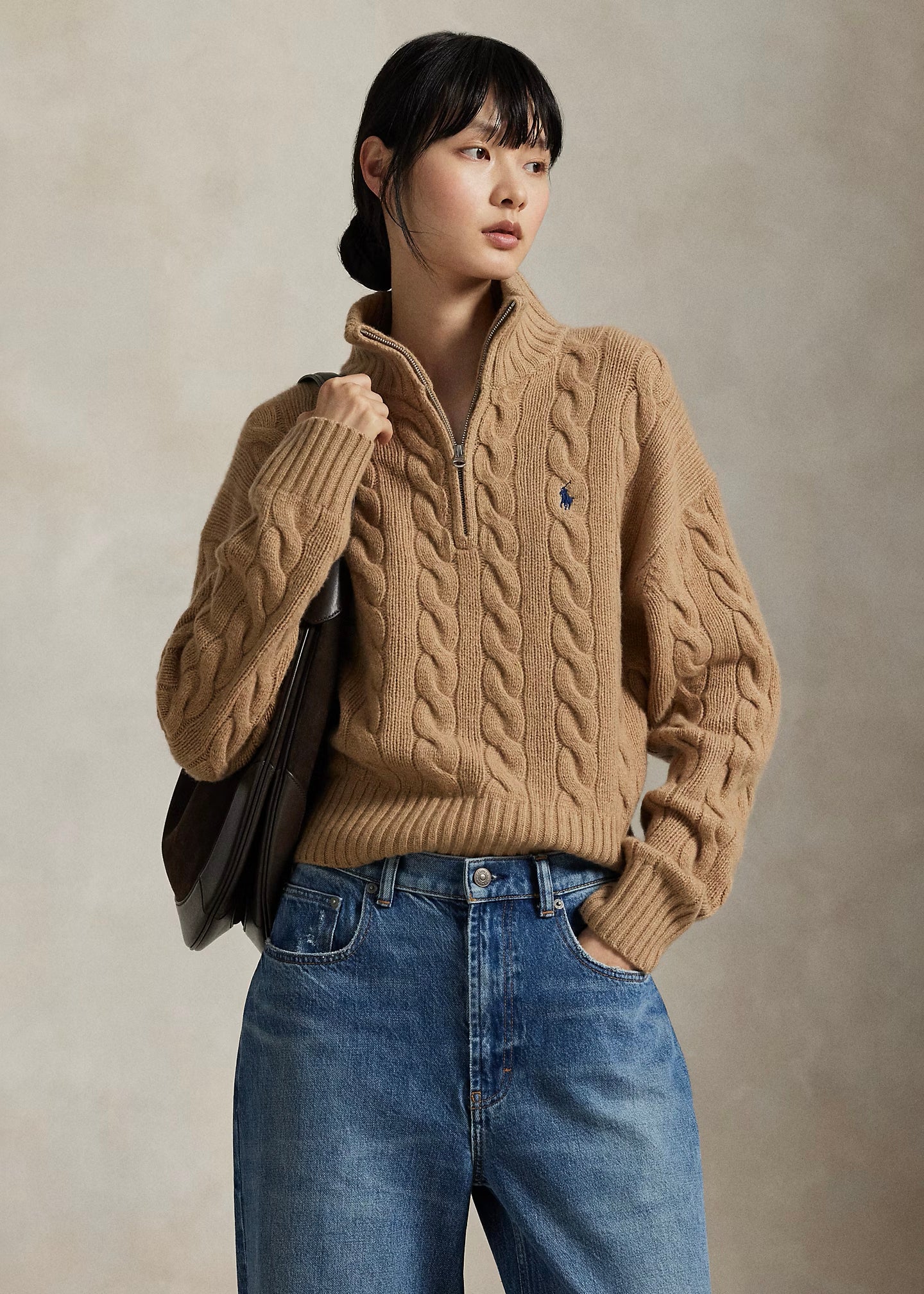 MAGLIA IN LANA E CASHMERE A TRECCE - 211972130