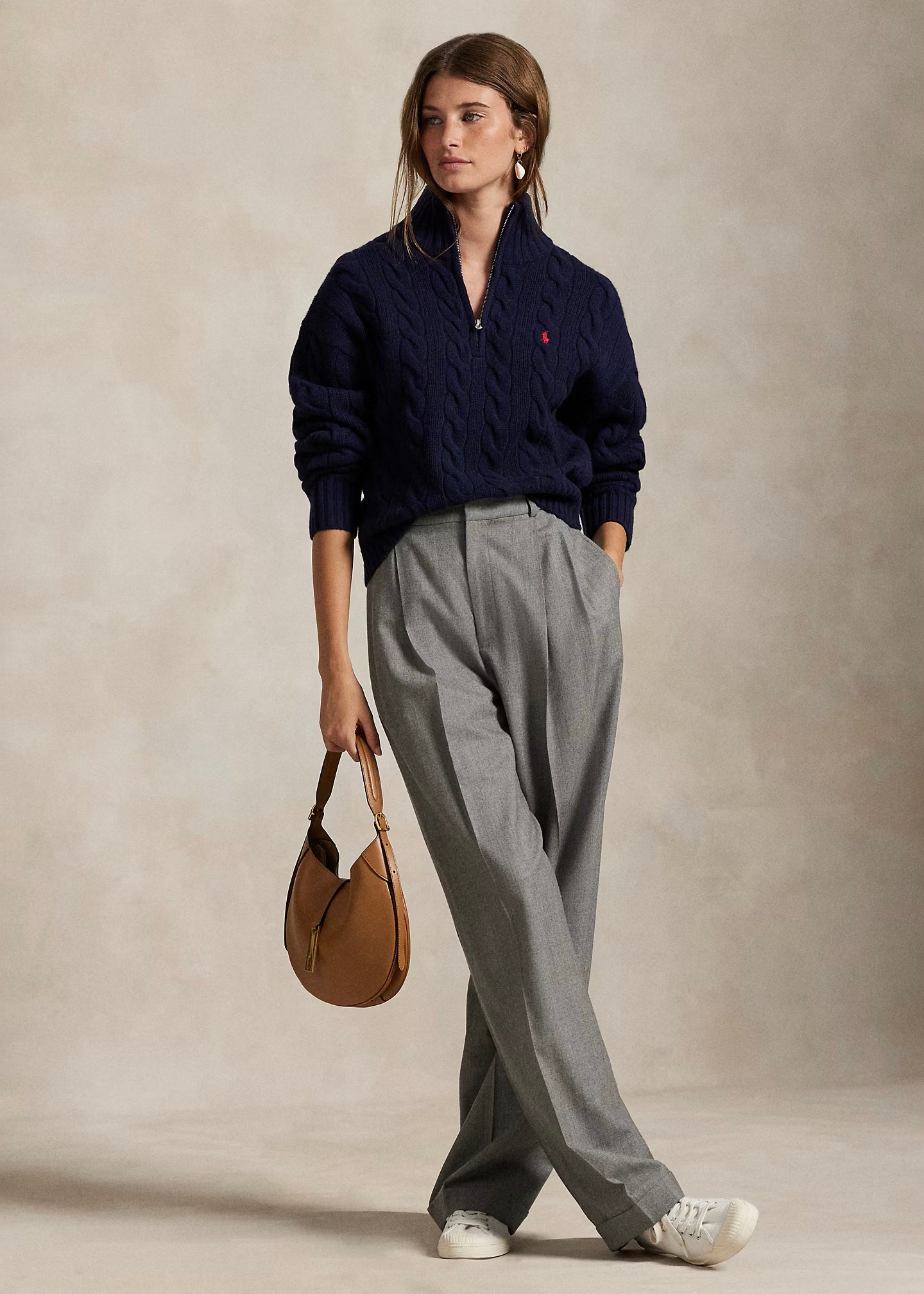 MAGLIA IN LANA E CASHMERE A TRECCE - 211972130
