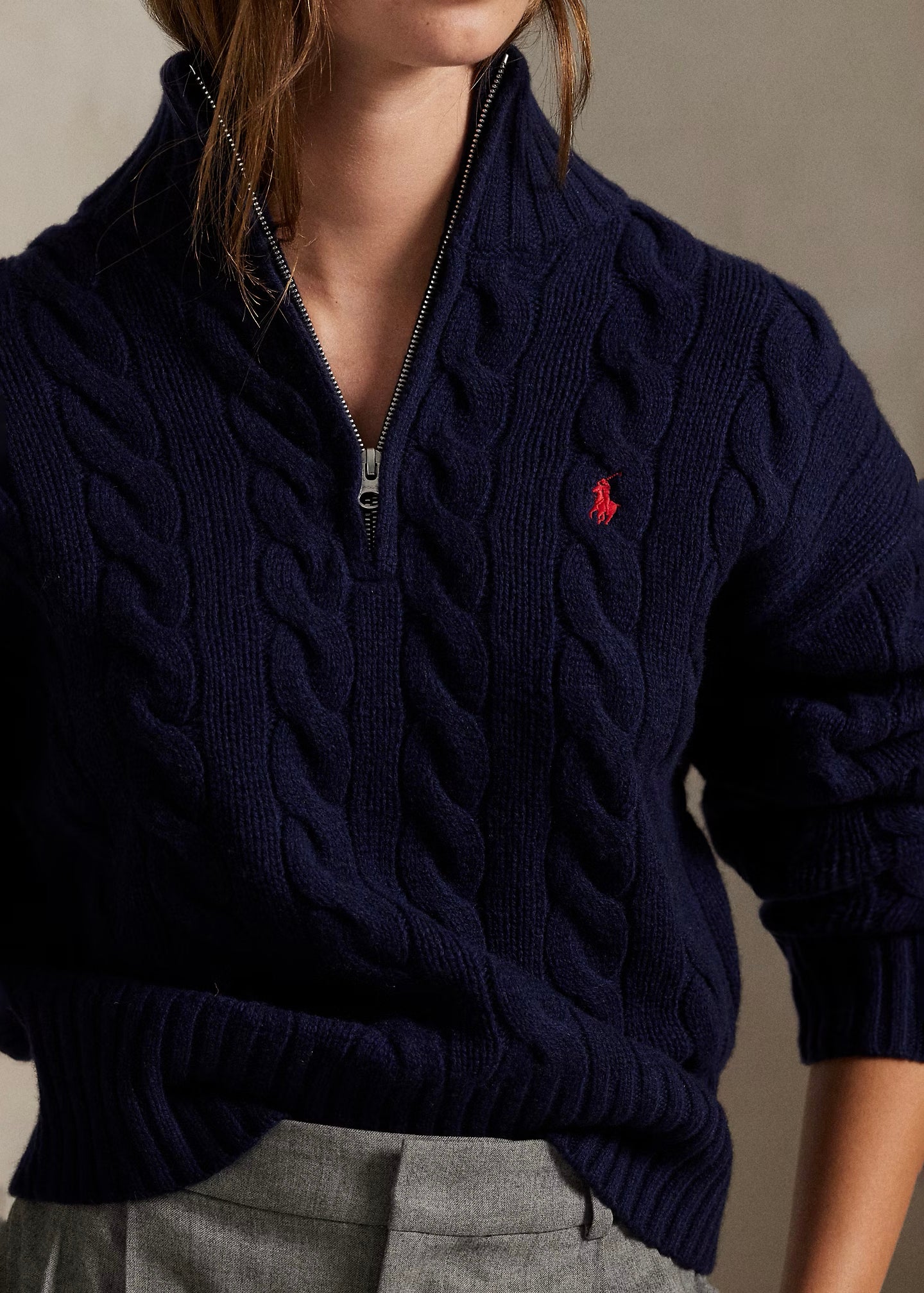 MAGLIA IN LANA E CASHMERE A TRECCE - 211972130