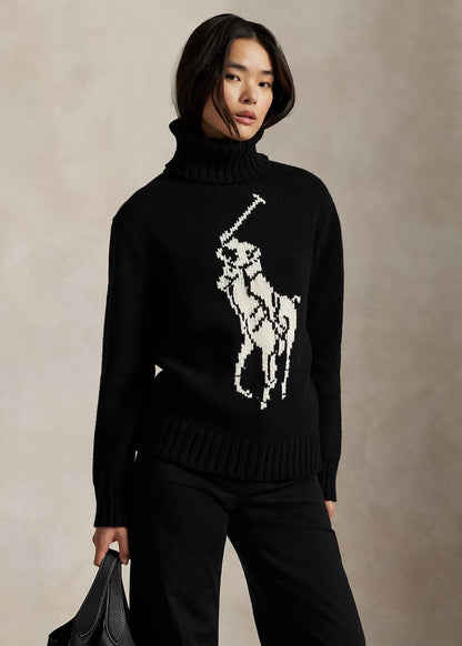MAGLIA DOLCEVITA BIG PONY IN LANA -   211978329