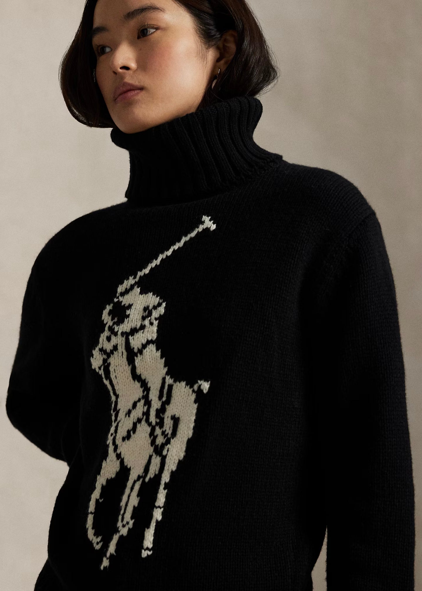MAGLIA DOLCEVITA BIG PONY IN LANA -   211978329