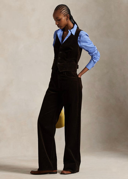PANTALONI IN VELLUTO DI COTONE A COSTE - 211A87463