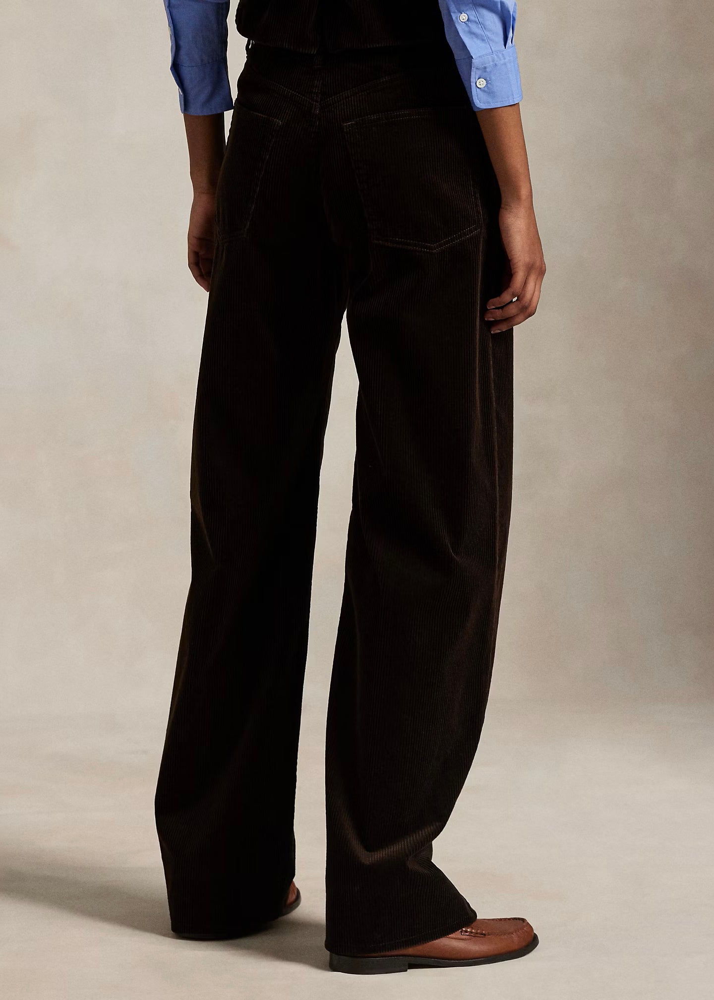PANTALONI IN VELLUTO DI COTONE A COSTE - 211A87463